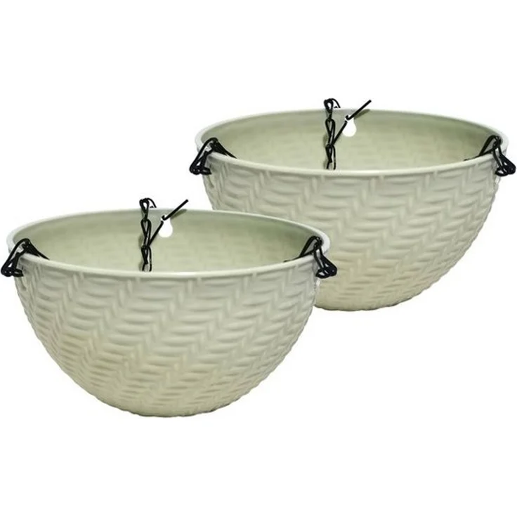 HTI-Living Blumenampel Blumenampel Nessa Pastell 2er-Set (Set, 2 St, 1 Blumenampel), Blumentopf hängend Kunststoff – Bild 2