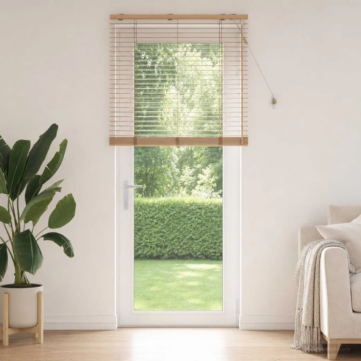 vidaXL Venezianische Jalousie Eichenoptik 85 x 250 cm 35 mm 42015363 – Bild 1