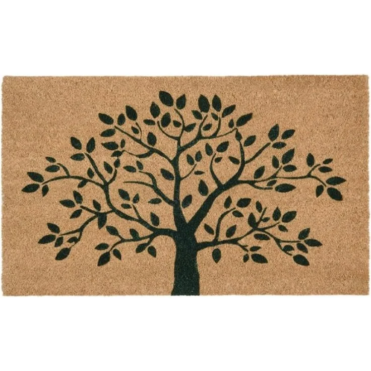 Ib Laursen - Fußmatte Türmatte Fußabtreter Motiv Baum 45x75cm Kokos PVC 2805-00