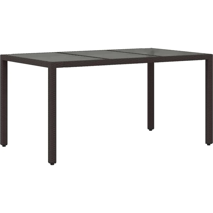 vidaXL Outdoor-Essgruppe 5 stk. Schwarz Poly-Rattan 3448936 – Bild 9