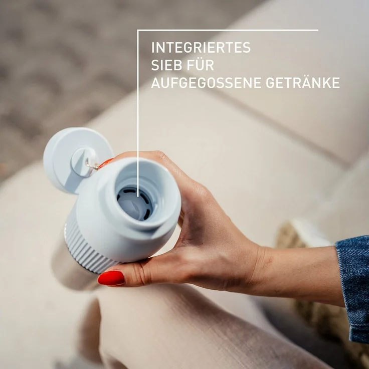 Emsa Isolierflasche beYou Twist, mit integriertem Sieb und Trageband, 100% dicht, spülmaschinengeeignet – Bild 2