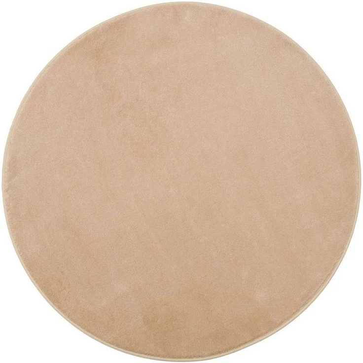 Gözze - Premium Rutschfester Runder Badezimmerteppich, RIO, 100% Microfaser, Ø 110 cm - Sand – Bild 1