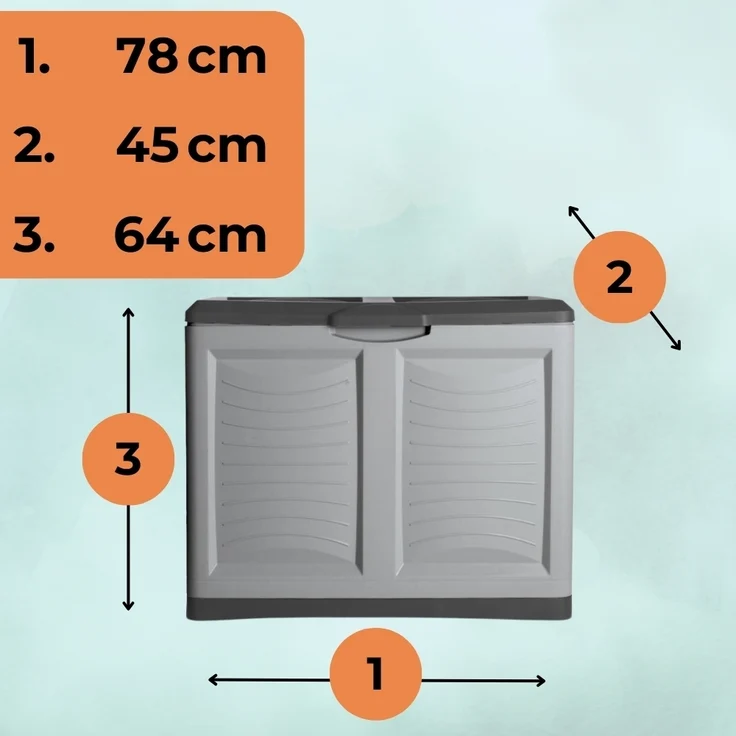 GarPet Gartenbox Gartenbox Aufbewahrungsbox Garten Kissenbox Wasserdicht Auflagen Box – Bild 2