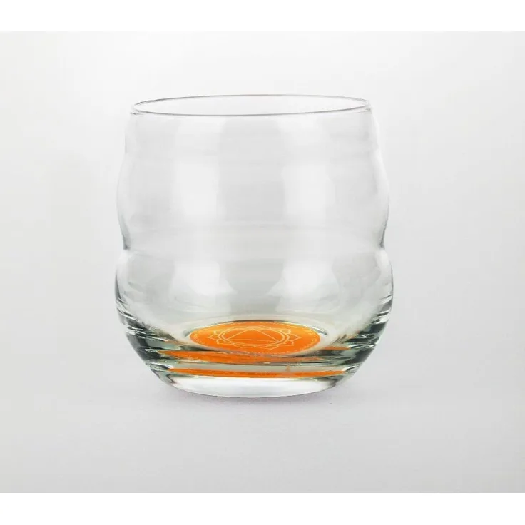 Trinkglas Mythos Chakra Solar-Plexus/Affirmation Mut 0,25l - bleifreies Glas