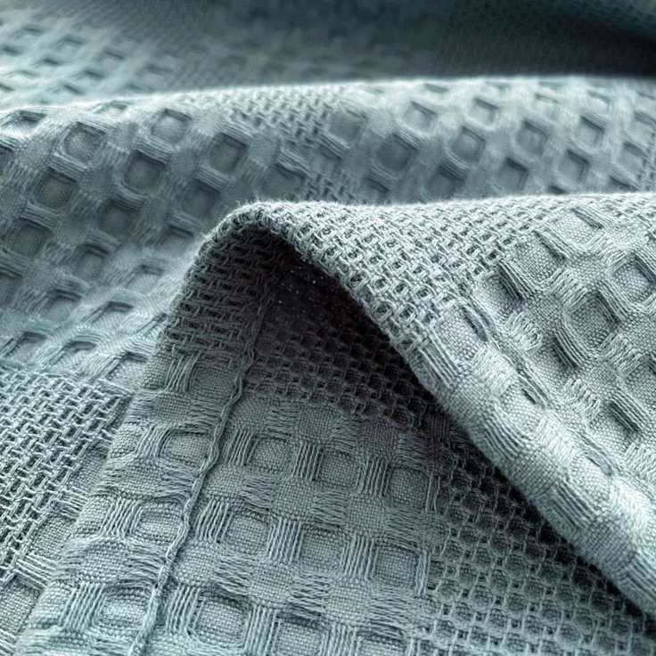 Wohndecke Baumwolle Waffelpique Kuscheldecke,Weiche und Atmungsaktive Tagesdecke, TUWENA – Bild 2