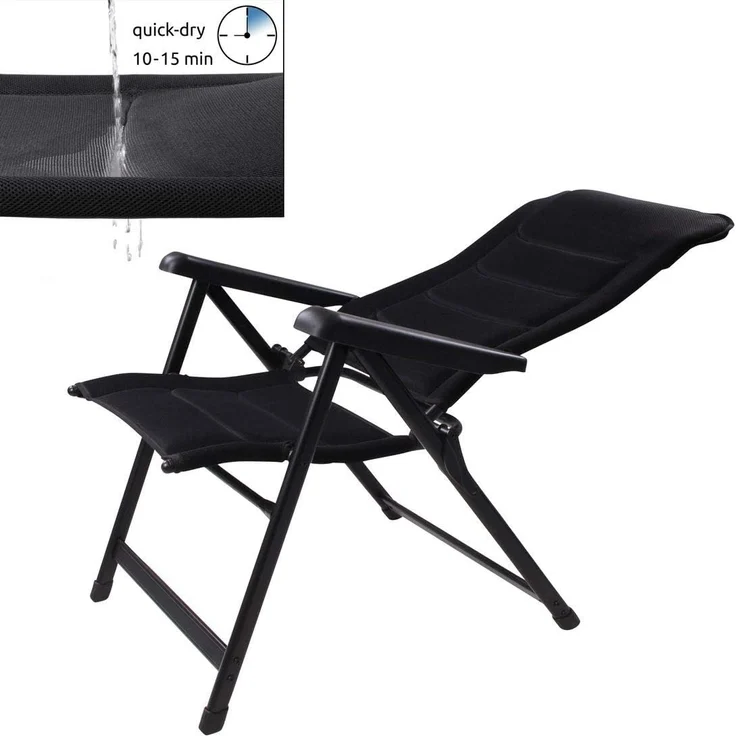 yourGEAR Campingstuhl Hochlehner Sovana 3D - XXL Gartenstuhl, Klappstuhl mit 3D Mesh Bezug – Bild 6