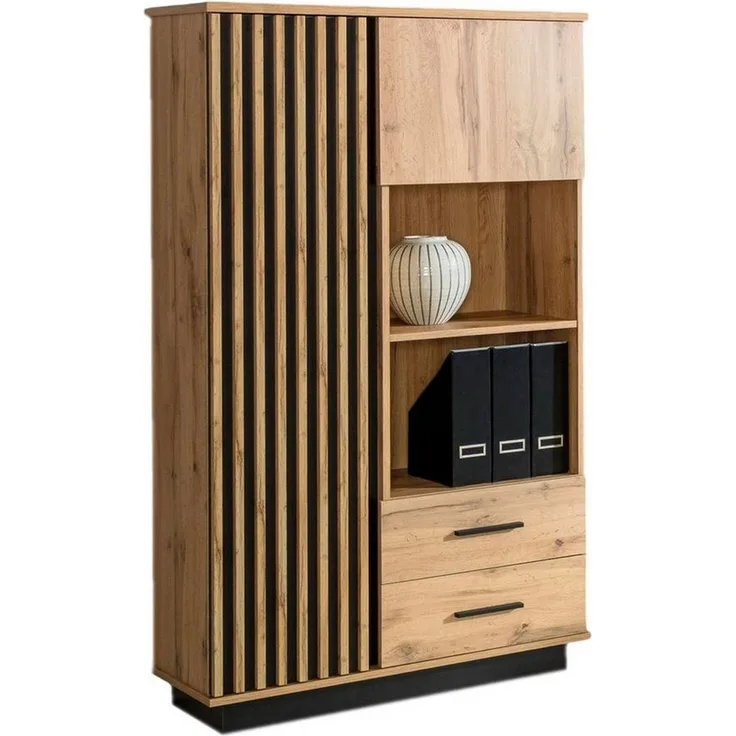Compleo Hochkommode 2 Türen und 1 Schublade PUCCI Höhe 162 cm, Modern design