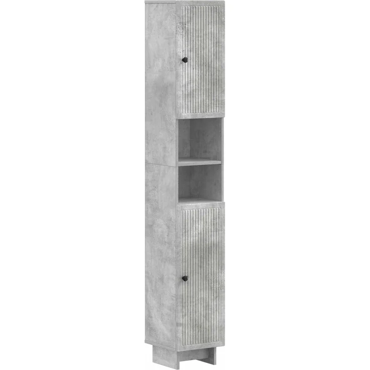 vidaXL 3-teiliges Badezimmer-Schranksystem EDE Betongrau Holzwerkstoff 3417417 – Bild 5