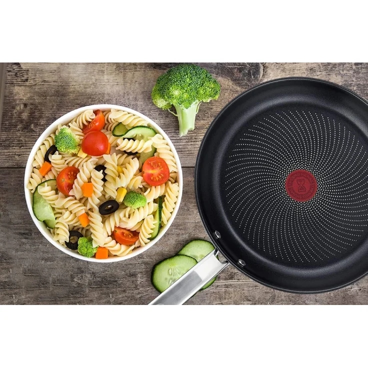 Tefal Intuition Bratpfanne – Edelstahl, ⌀24 cm, Induktionsgeeignet und Spülmaschinenfest – Bild 2