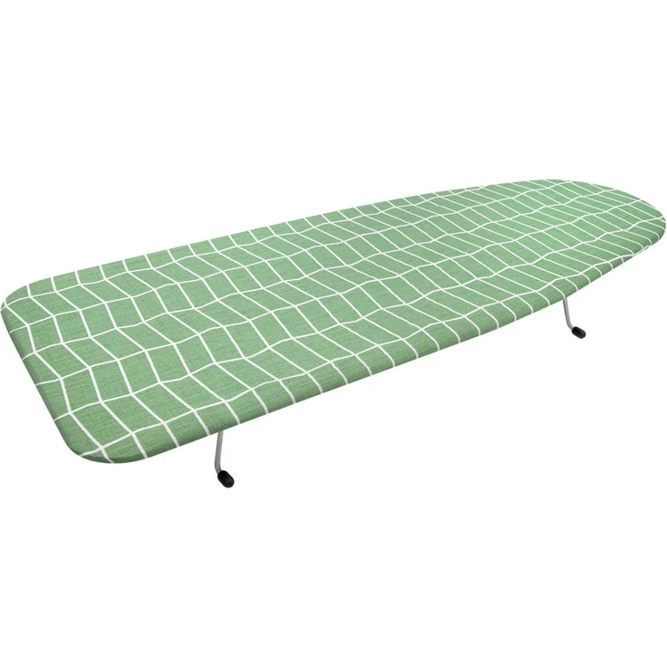 KADAX Tischbügelbrett 75 x 27 cm, faltbares Mini Bügelbrett für Tisch, kleines Ärmelbügelbrett mit abnehmbarem Bügelbrettbezug, platzsparendes Ärmelbrett (Grün) – Bild 5