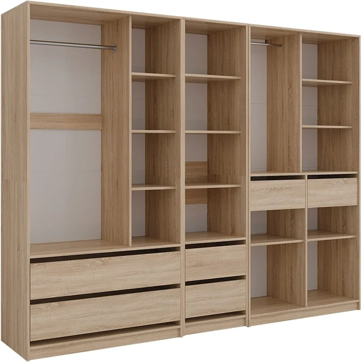 Kleiderschrank Elmo Sonoma 100 x 200 cm 3er Set Vicco – Bild 1