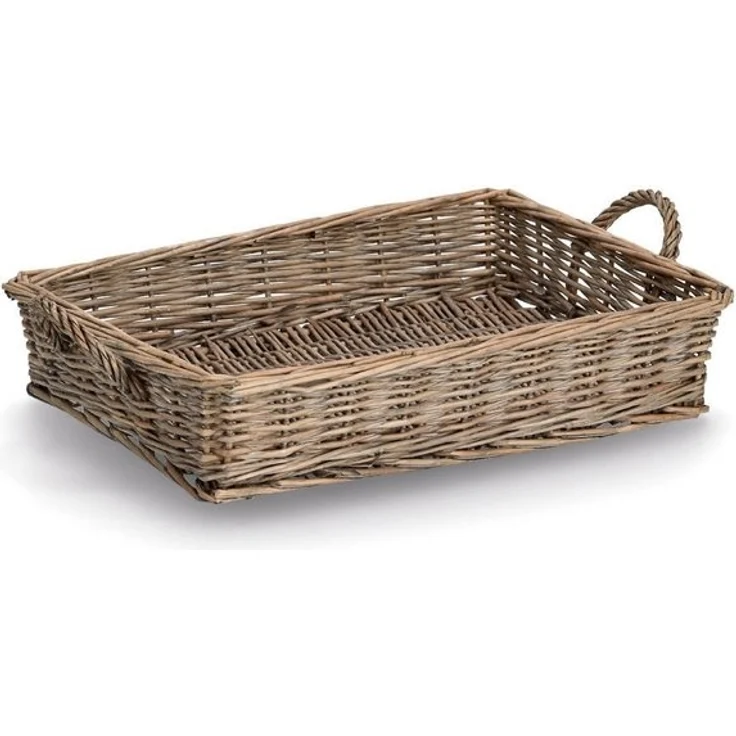 ZELLER Serviertablett 14179 im Landhausstil, Weide, 41 x 31 x 8 cm – Bild 4