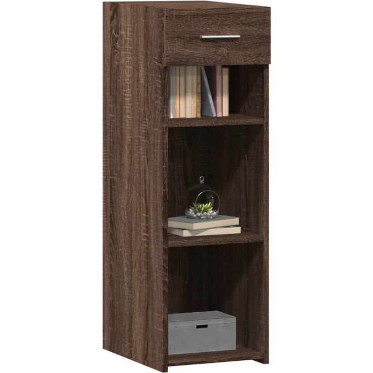 vidaXL Sideboard Braun Eichen-Optik 30x42,5x93 cm Holzwerkstoff 846312 – Bild 3