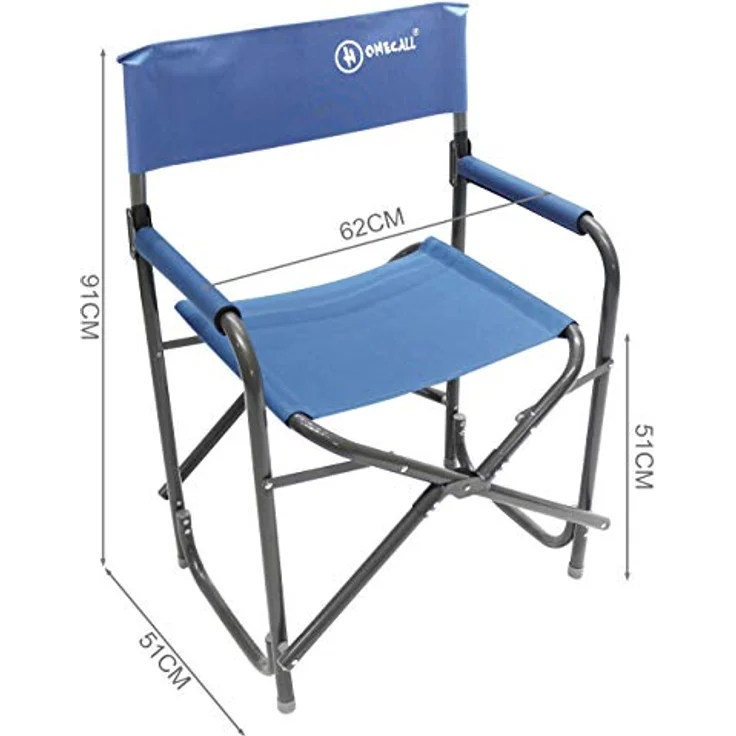 HOMECALL Regiestuhl Ultraleicht Klappstühle Faltbar Campingstuhl Gartenstuhl (Klappbare Rückenlehne), bis 120kg, Rostfreier Aluminiumrahmen – Bild 9