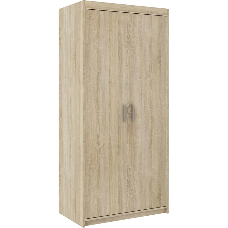 AX LIVING Kleiderschrank Eiche Sonoma Storicos 2T 89,7 cm, 2 türiger – Bild 1