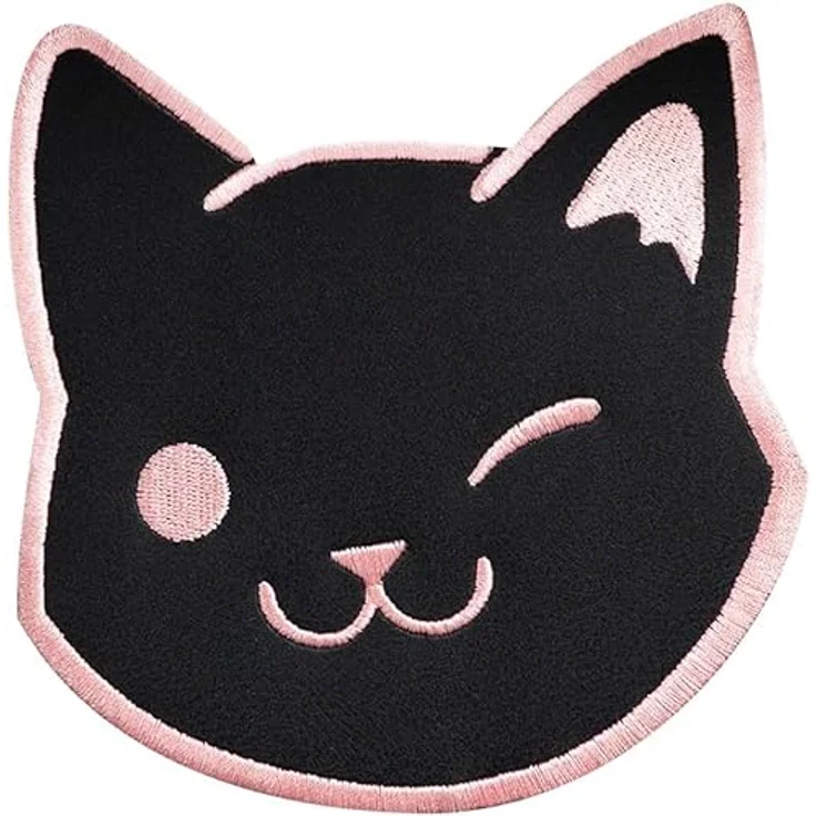 Dowinx Gaming Stuhl - Süße Katze Edition - Ergonomischer Computerstuhl mit Hoher Rückenlehne und Lendenwirbelstütze, PU-Leder, Fußstütze, Schwarz – Bild 9