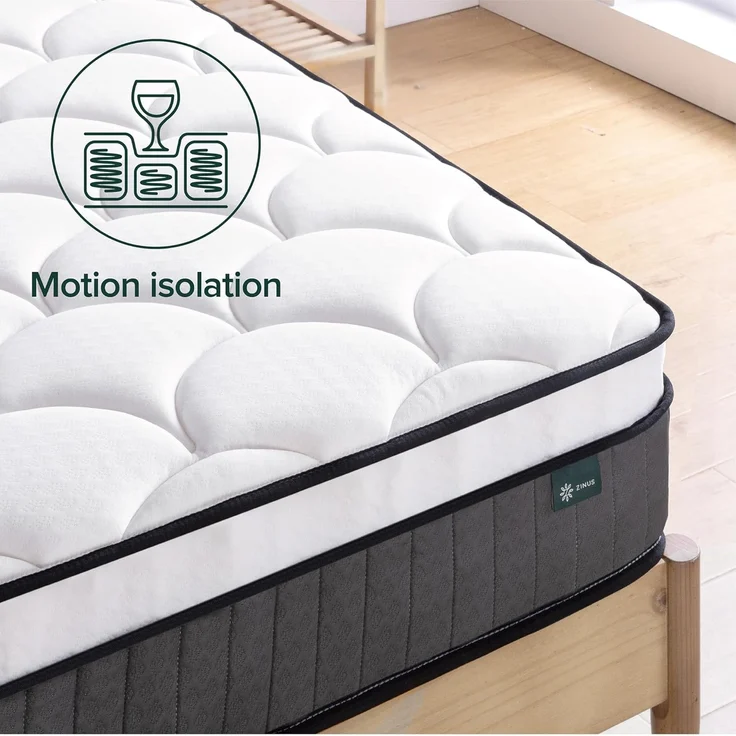Zinus Conventional Bed Mattress Foam, Weiß, 135x190 cm – Bild 4