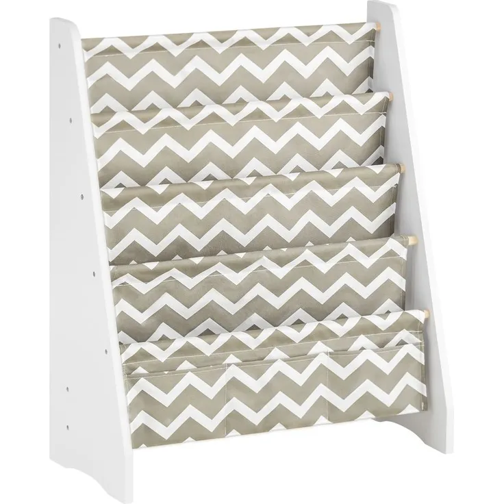 SoBuy KMB50-HG Kinderregal, MDF, Lackiert, Weiß, 58 x 81 x 18 cm