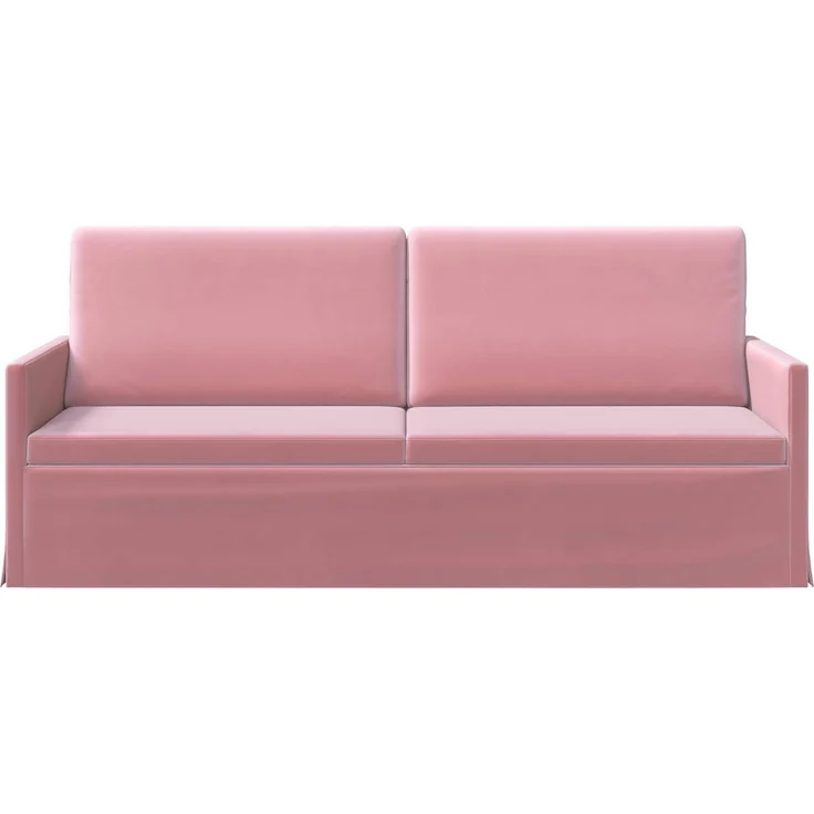 vidaXL 3-Sitzer Sofa Rosa 190 x 81 x 82 cm Samt (V) 42041124 – Bild 2