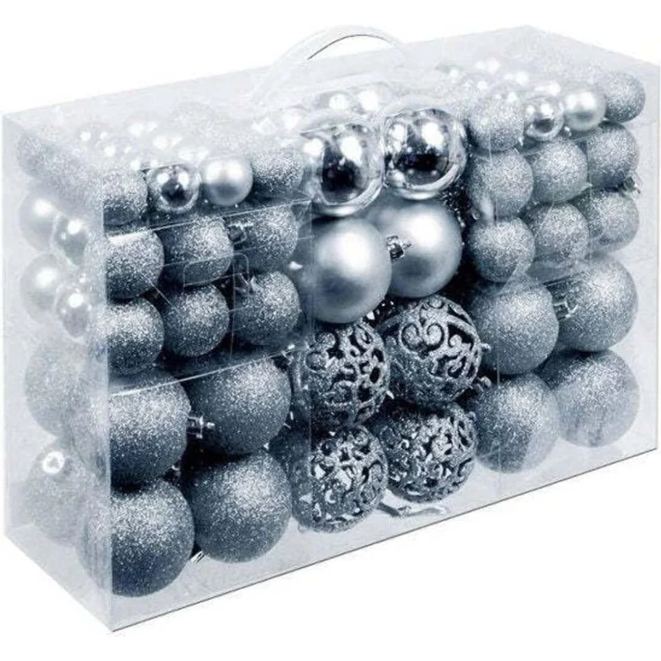 Weihnachtsbaumkugeln 100er-Set Baumschmuck Christbaumkugeln Weihnachtskugeln