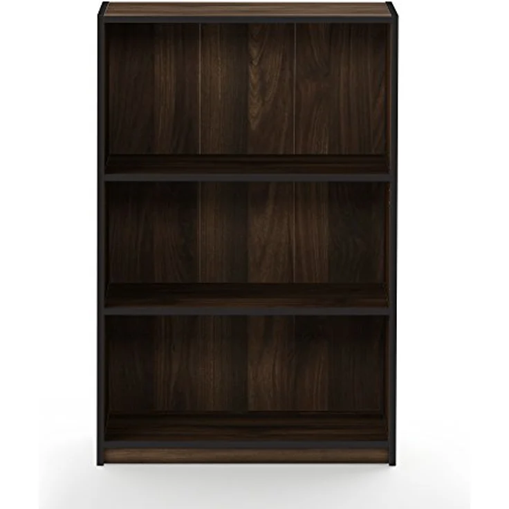 Furinno JAYA Einfaches Bücherregal, Columbia Walnut, 24. 13x62. 23x102. 36 cm – Bild 4