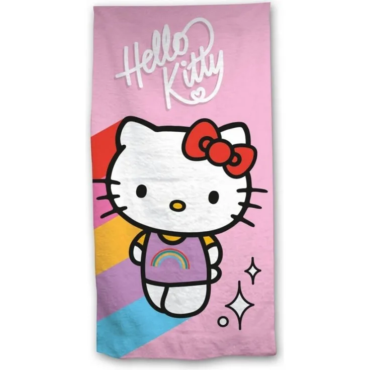 Hello Kitty Strandtuch Hello Kitty Kinder Mikrofaser Strandtuch Handtuch Badetuch 70x140 cm, microfaser