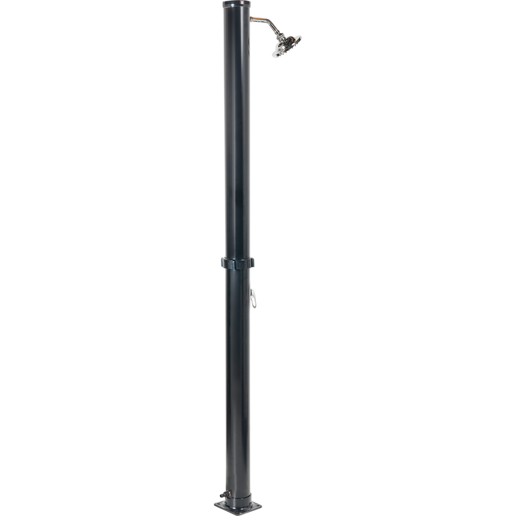 Beliani 'ELQUI' freistehende solarbetriebene Gartendusche, Silber – Bild 5