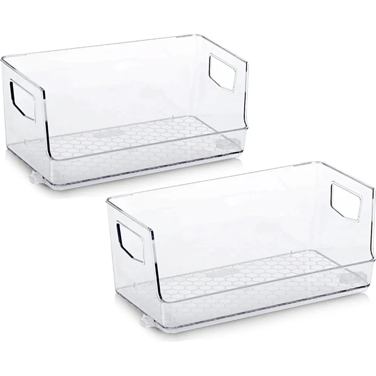ZELLER 14758 Aufbewahrungsboxen-Set 2-tlg, Kunststoff / Kunststoffbox – Bild 2