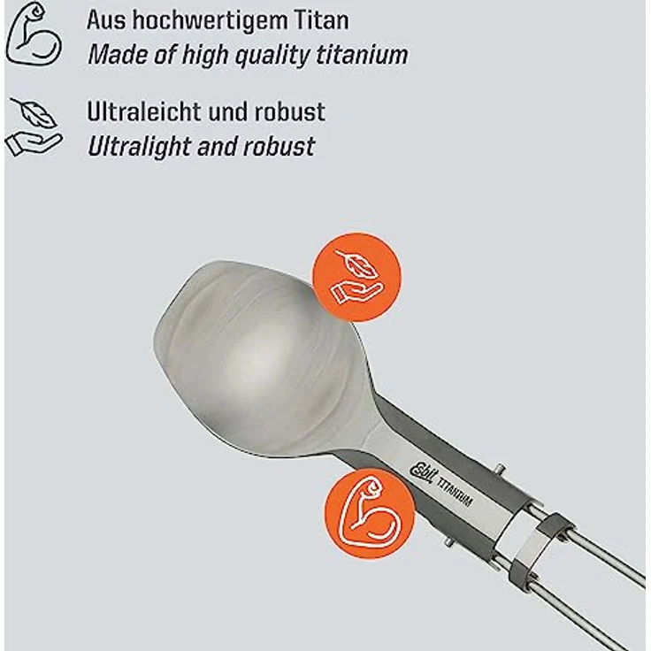 Esbit Titanium Löffel Klapplöffel universal – Bild 2
