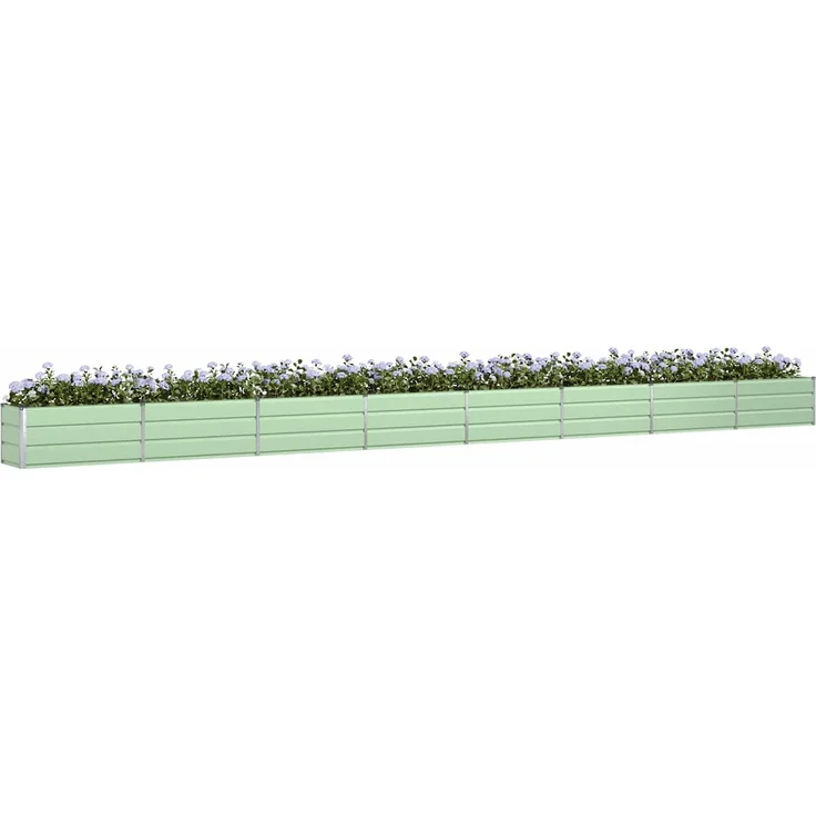 vidaXL Pflanzkübel Pastellgrün 480 x 50 x 45 cm Verzinkter Stahl 42018266 – Bild 2