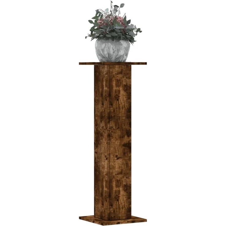 vidaXL Pflanzenständer 2 Stk. Räuchereiche 30x30x95 cm Holzwerkstoff 3307877 – Bild 1