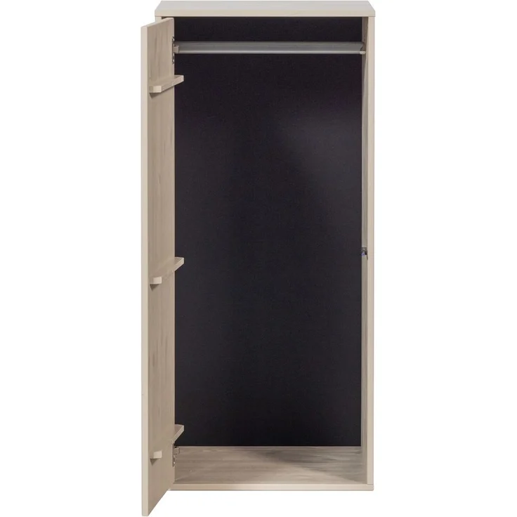 Kleiderschrank Daily Closet aus Kiefer, modern, Dakargrau, mit Push-to-Open-System, 110x50 cm – Bild 3