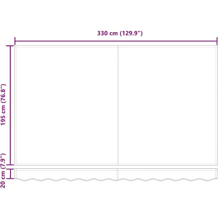 vidaXL Markisenrahmen Gelb und Grau 350 x 200 cm 3329703 – Bild 11