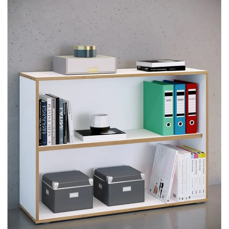 VCM Büroregal & Bücherregal Salia 920710 Weiß H. 74 x B. 100 x T. 33 cm – Bild 1