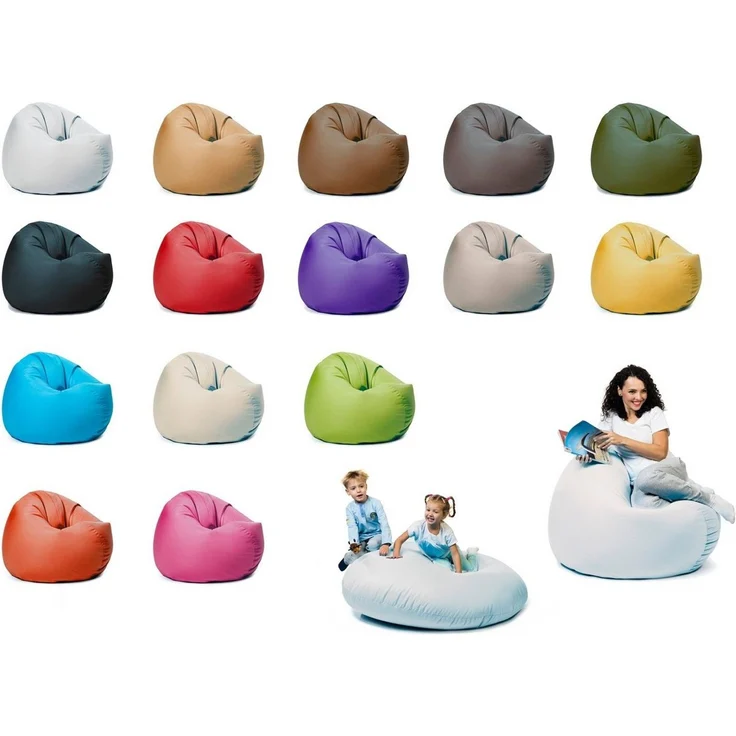 sunnypillow Sitzsack mit Styropor Füllung Outdoor & Indoor für Kinder und Erwachsene – Bild 1