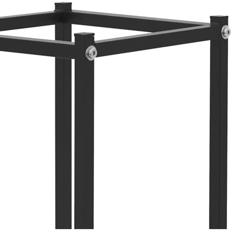 ML-DESIGN Kaminholzregal Indoor Feuerholzregal Kaminholzsäule für Brennholz Kaminholzlager, BxTxH:33x33x115 cm, Brennholz Säule zum Lagern für Kantholz aus pulverbeschichtetem Stahl – Bild 3
