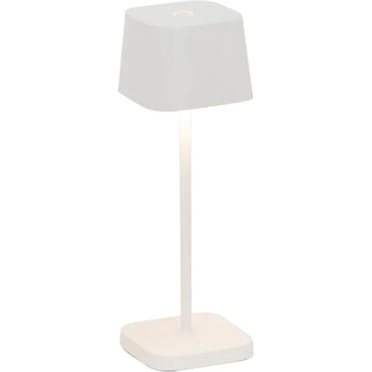 Zafferano, Ofelia Micro Lampe, Kabellose, Wiederaufladbare Tischlampe mit Touch Control, Auch für den Außenbereich Geeignet, Dimmer, 2200-3000 K, Höhe 20 cm, Farbe Weiß – Bild 2