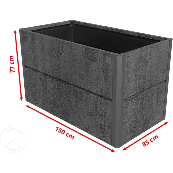 PRIMEYARD 150 x 85 x 77 cm Hochbeet Nele, Cortenstahl, Rost-Optik – Bild 8