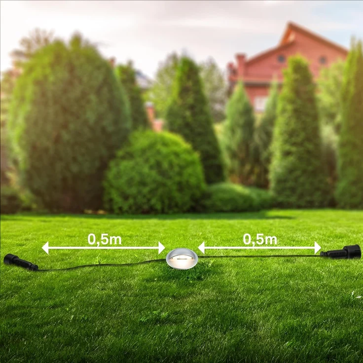 Briloner LED Außen-Bodenstrahler Teak Connect to Shine 3er Ergänzungsset 10 W warmweiß – Bild 7