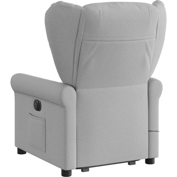 vidaXL Massagesessel mit Aufstehhilfe Elektrisch Wolkengrau Stoff 3303413 – Bild 5