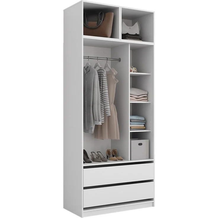 Kleiderschrank Elmo Weiß 50 x 40 cm 3er Set Vicco – Bild 6