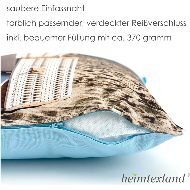 heimtexland Â® Outdoorkissen Lotus Effekt 45x45 Garten Dekokissen Wasserabweisend Outdoor Lounge Deko Kissen Typ742 Maritim Ahoi – Bild 5