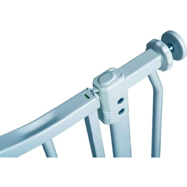 Safetots Extragroßes Treppenschutzgitter mit gebogenem oberen Teil, 71cm - 80cm, Matt Grau, Extra Hoch 100cm in der Höhe, Treppenschutzgitter mit Druckbefestigung, Babygitter für Türen – Bild 9
