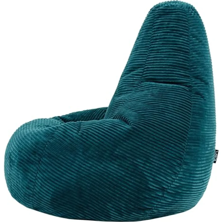 Icon Dalton XXL Sitzsack Cord, Blaugrün, Gaming Sitzsack Erwachsene mit Füllung, Bean Bag, Cord Sessel, Lounge Sessel, Lounge Stuhl, Schlafzimmer, Wohnzimmer, Wohnzimmer Möbel – Bild 7
