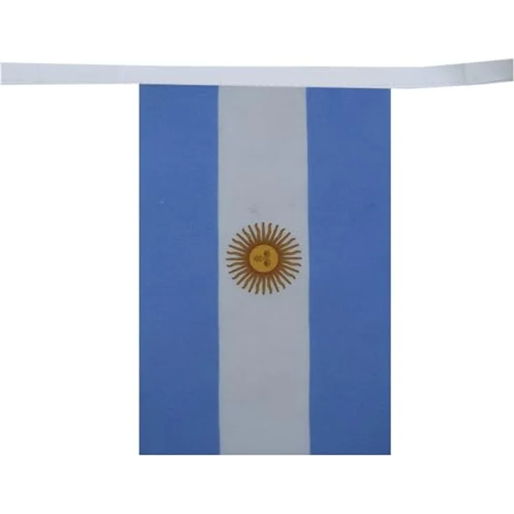 AZ FLAG - Fahnenkette Argentinien 6 Meter Mit 20 Flaggen - 21x14 cm - Argentinische Girlande Flaggenkette 14 x 21 cm – Bild 2