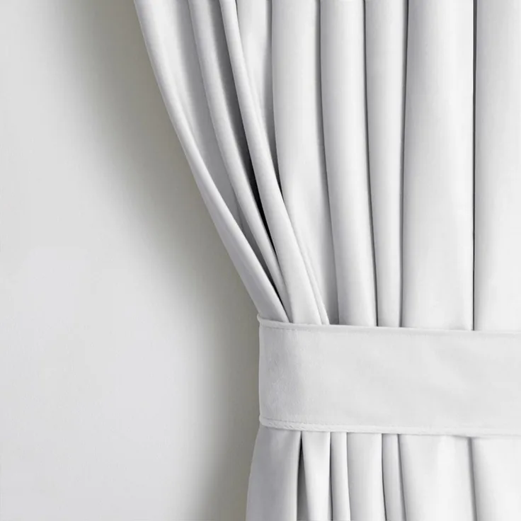 Restilo Gardine Gardine Multifunktionsband Kräuselband Vorhang Verdunkelnd Samt Textil (1 St), Kräuselband, verdunkelnd, Samt Textilien, mit Raffhalter