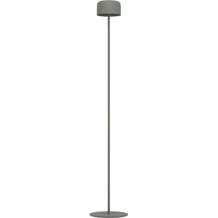 EGLO Solar Stehlampe Roccanova, Akku Standleuchte für Innen und Außen, Wohnzimmer Lampe touch dimmbar in 3 Stufen, Solarlampe aus Stahl in Grün, warmweiß, IP44 – Bild 2