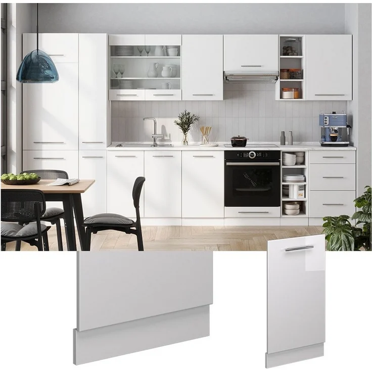 Vicco Frontblende Fame-Line, Weiß Hochglanz/Weiß, 45 cm ohne Arbeitsplatte (1 St) – Bild 2