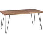 Wohnling Massiver Esstisch HARLEM Sheesham Massiv Holz 160x80