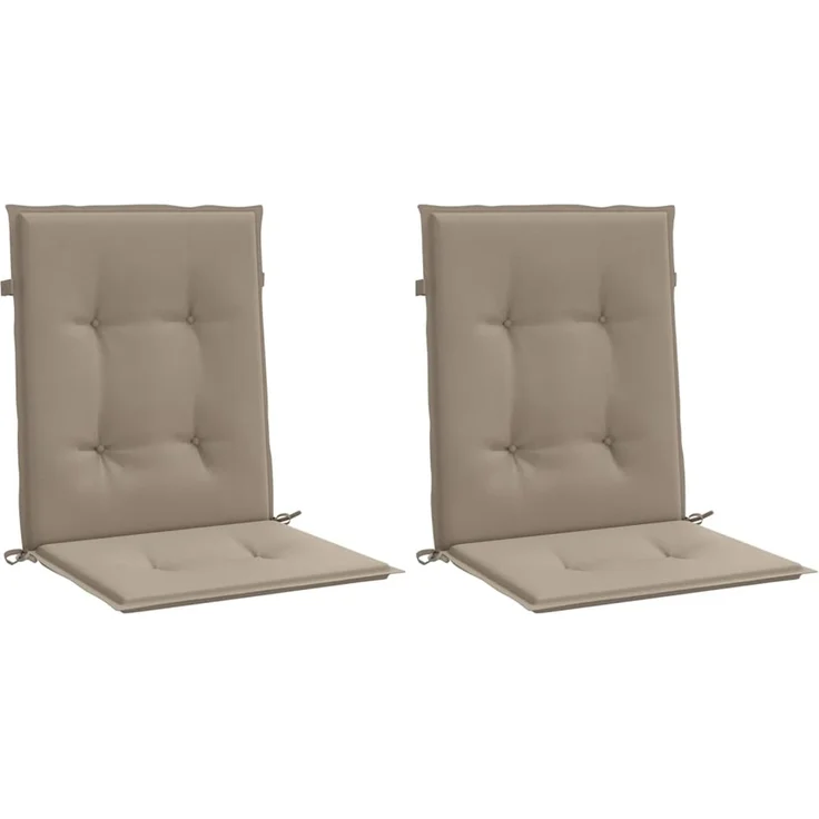 vidaXL Gartenstuhlauflagen für Niedriglehner 2 Stk. Taupe 100x50x3 cm 47562 – Bild 3